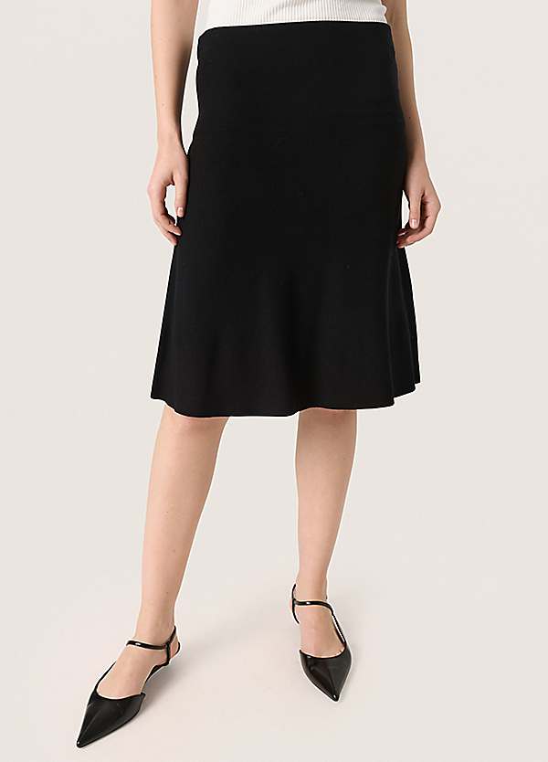 Soaked in Luxury Indianna Knee Length Knit Skirt