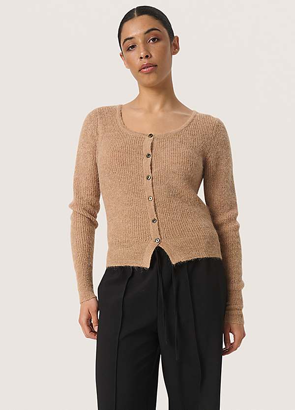 Soaked in Luxury Tuesday Slim Fit Button Cardigan Freemans - Main Image