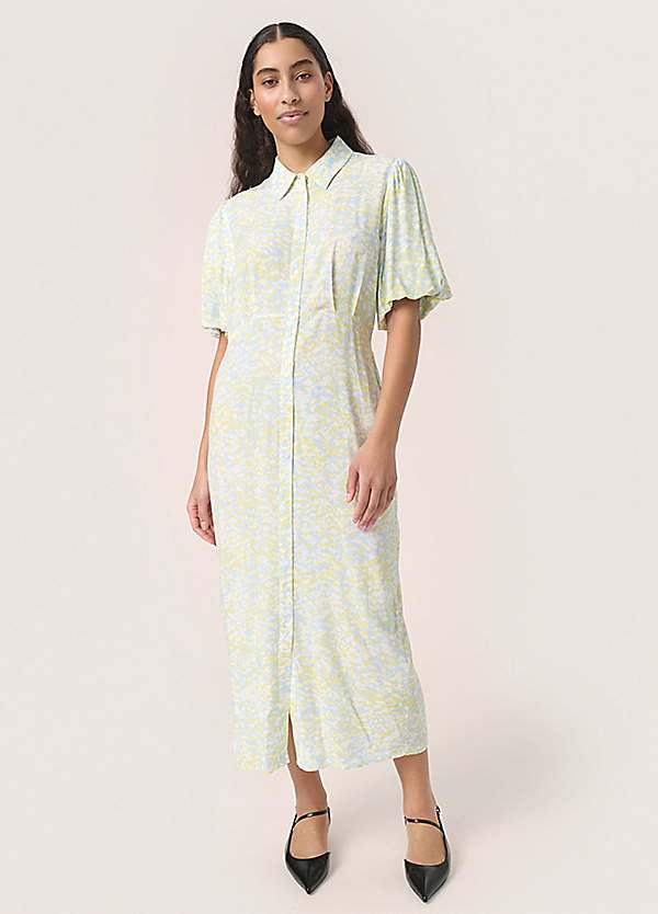 Midi short sleeve shirt dress best sale