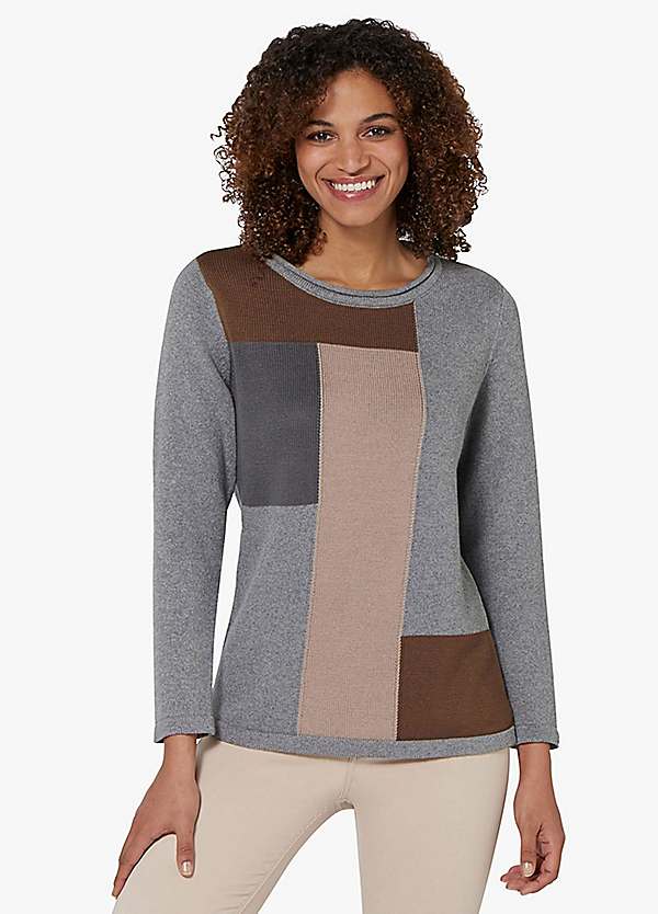 Soft Colour Block Jumper by Witt | Freemans