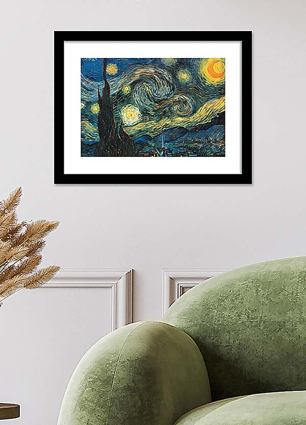 Starry Night Framed Print By Vincent Van Gogh Freemans