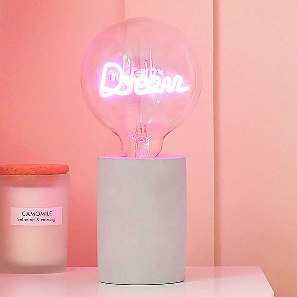 Steepletone Grey Concrete Stone Table Lamp Base Freemans