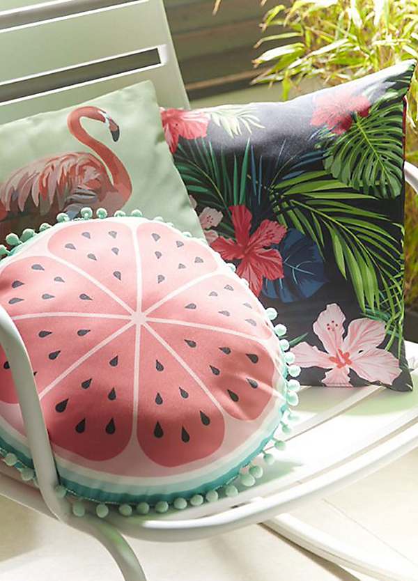 Streetwize Pair of Tropical Print Outdoor Scatter Cushions Freemans