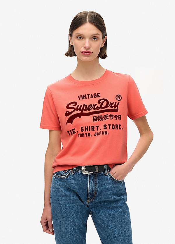 Superdry★クラシック グラフィック ロゴ☆Tシャツ mens Vintage Logo Graphic T-Shirt in Eclipse Navy | Superdry US