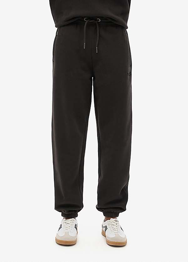 Superdry black joggers on sale