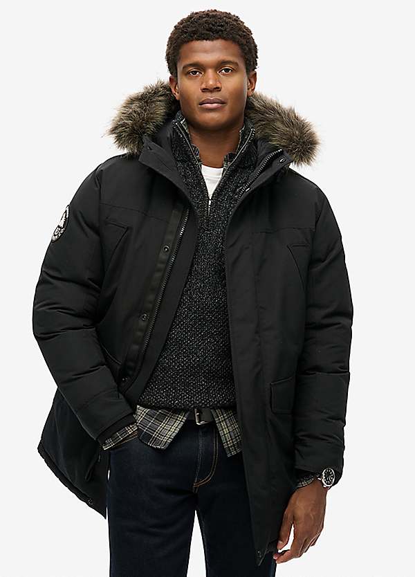 Superdry grey coat online