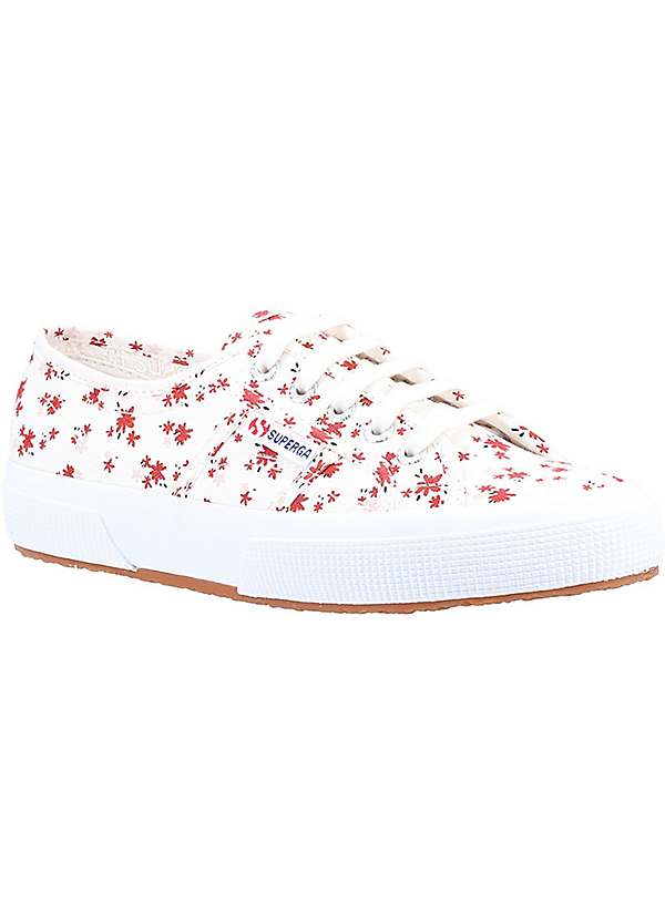 Superga White 2750 Print Trainers