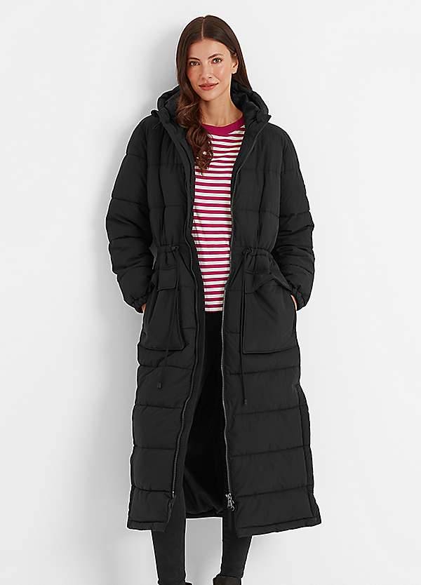 Super long puffer jacket deals