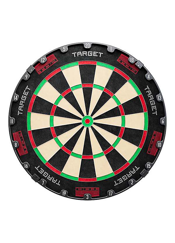 Target Darts Dartbord Voor Wereldkampioenschap In Een Thuiskast Met Twee Dartsets Lichtbruin Standaard 1250798298