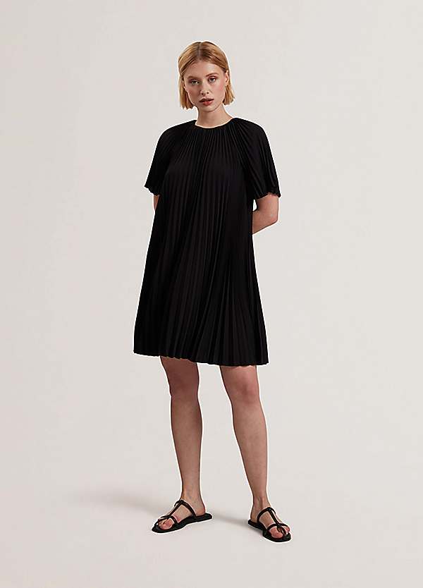 strapless open back dress Dael Pleated Cotton Poplin Shirt Dress by Sofie D'Hoore- La Garonne
