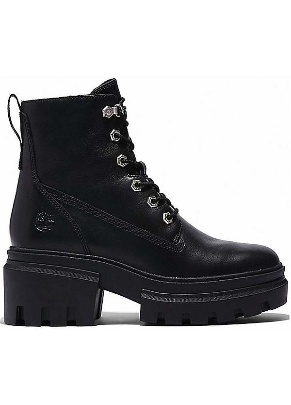 Timberland lace up heel on sale boots