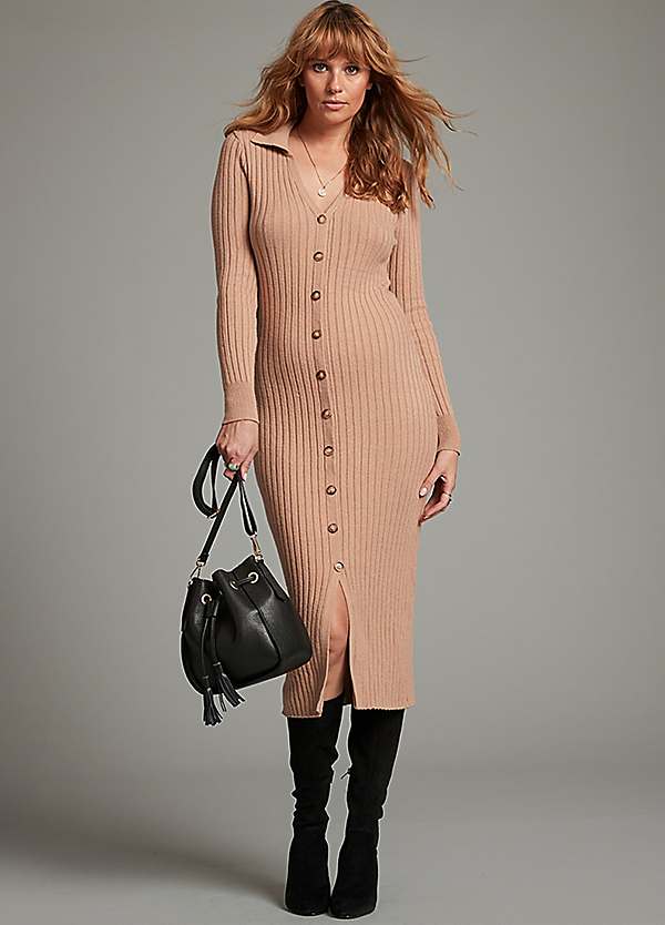 misses knit dresses V Neck Backless Green Split Knit Dress M02186 main image 1
