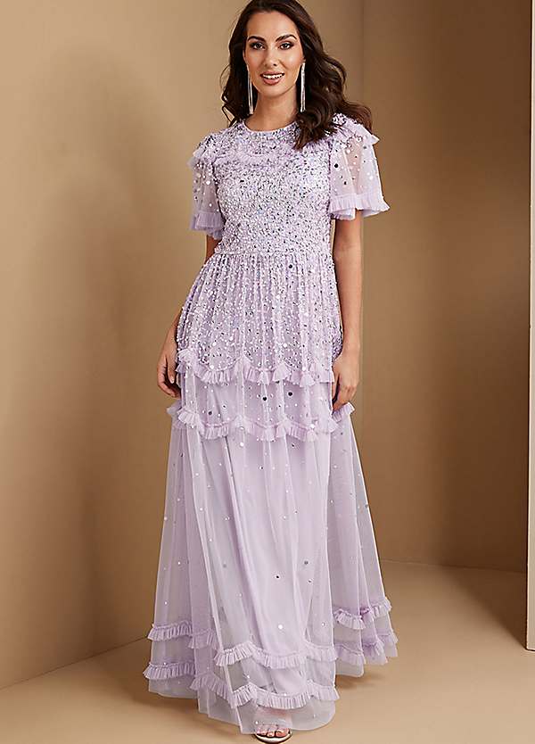 Catherine Embellished Maxi Dress with Recycled Polyester, £175.00