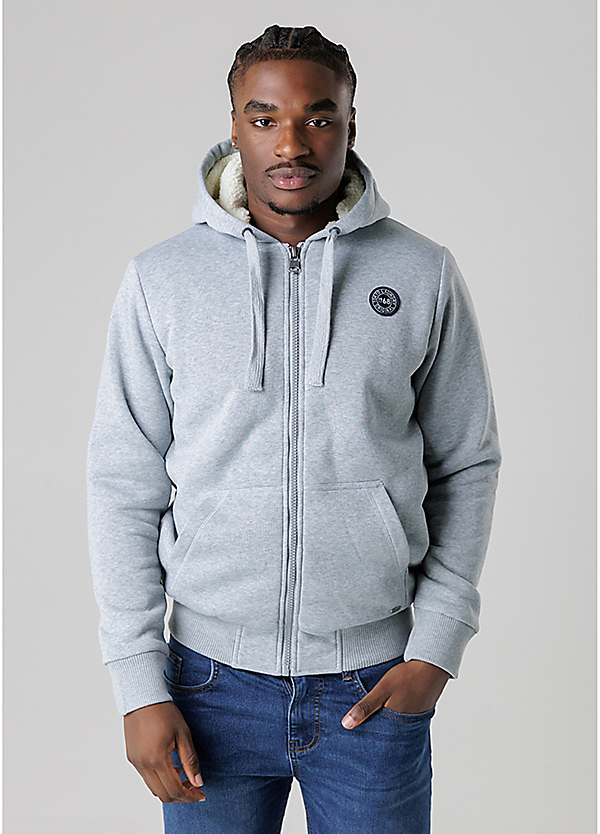 Tokyo Laundry Brushed Back Fleece Zip-Through Hoodie with Borg