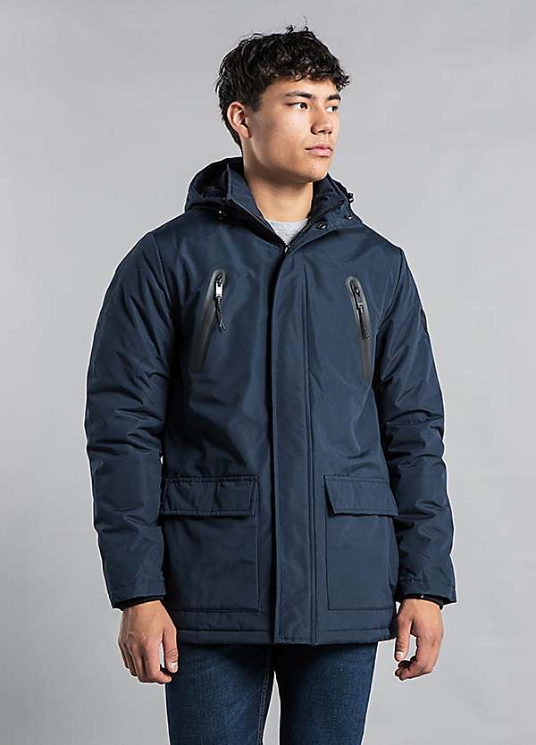 Tokyo Laundry Hooded Padded PVC-Coated Jacket | Freemans
