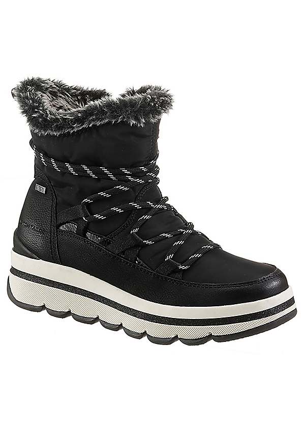 Tom Tailor Faux Fur Collar Winter Boots Freemans