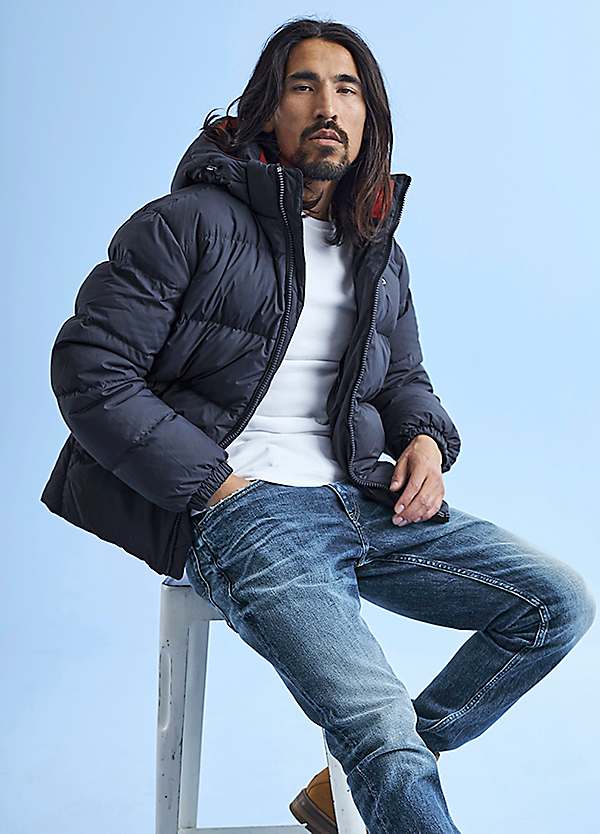 Essential hooded down jacket best sale