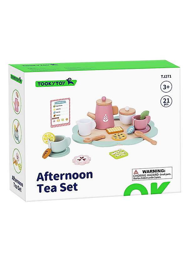 Tooky Toy Wooden Afternoon Tea Set Freemans