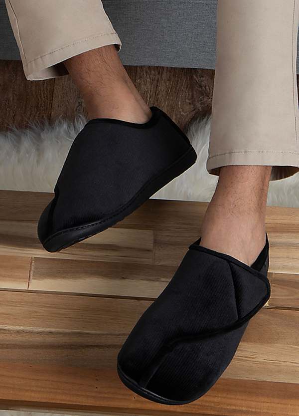 Isotoner mens herringbone discount slippers