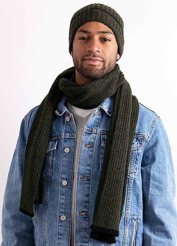 Mens hat scarf set online