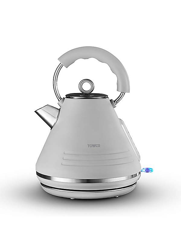 White and chrome sales kettle