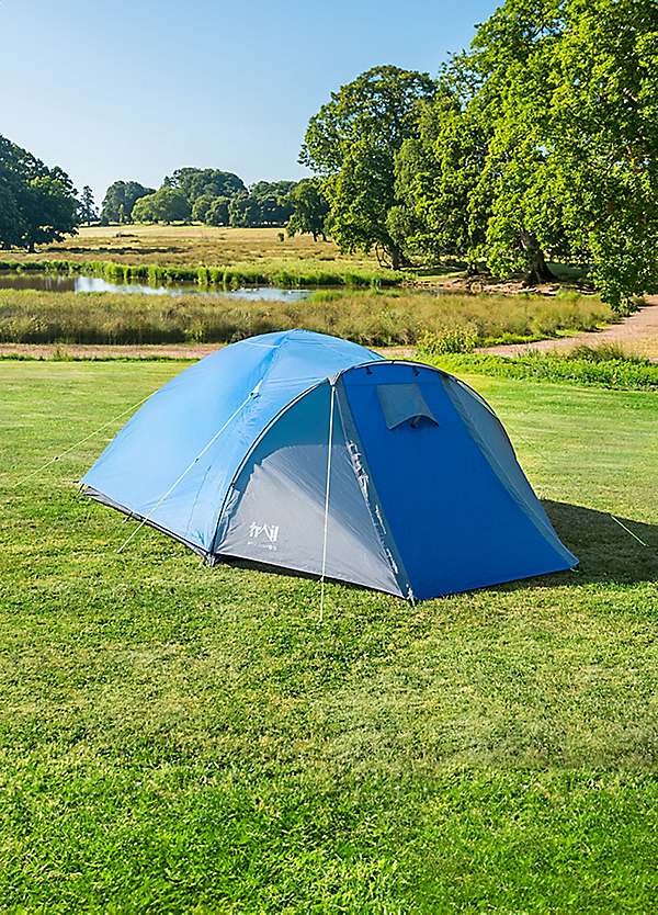 Trail Bracken 3000mm HH 3 Person Dome Tent with Dark Bedroom Freemans