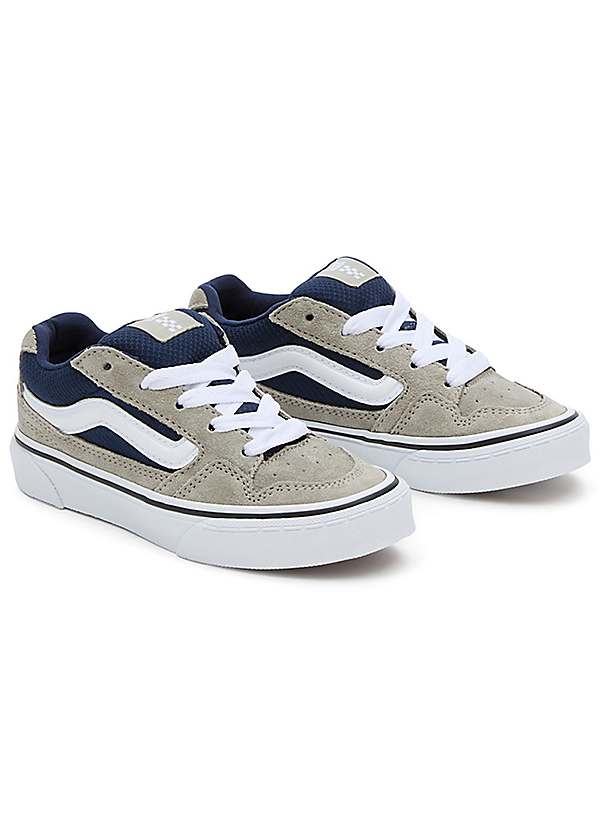 Grey and blue vans for girls hotsell