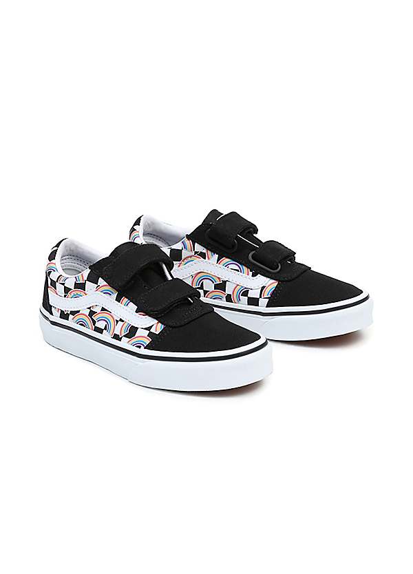 Vans kids checkerboard on sale rainbow