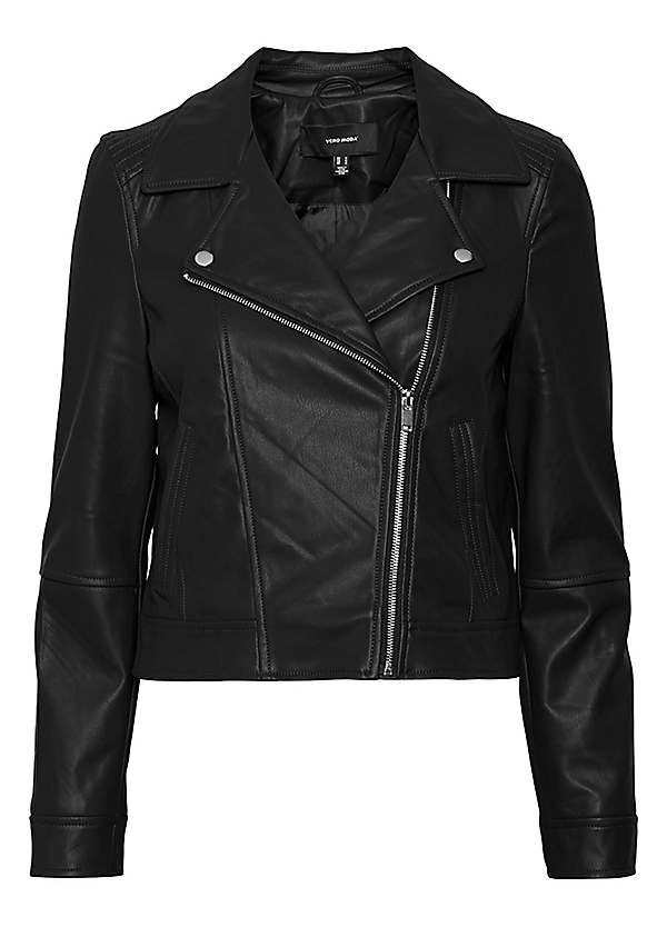 Fake leather cheap motorcycle jacket