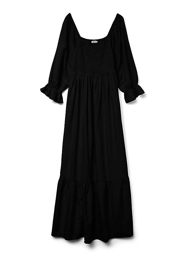 sachin and babi light blue dress Vero Moda Milla Long Sleeve Frill Short Dress - Multi