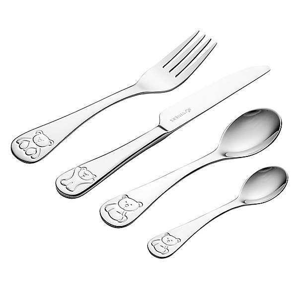 Viners Select 4-Piece Pastry Fork Set | Grey