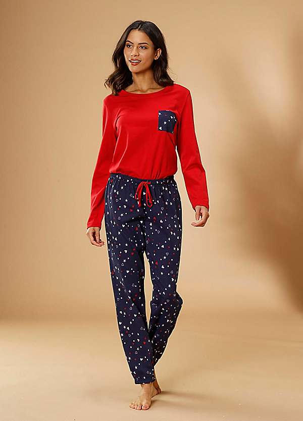 Vivance Dreams Printed Jersey Pyjamas