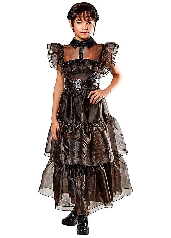 Wednesday Raven Dress Girls Fancy Dress Costume Wednesday Raven Dress Girls Fancy Dress Costume