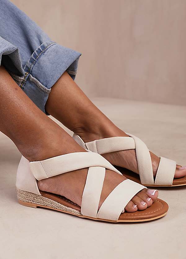 Where's That From Hummingbird Wide Fit Low Wedge Sandals with