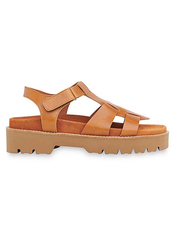 Whistles Tan Caged Sandals Freemans