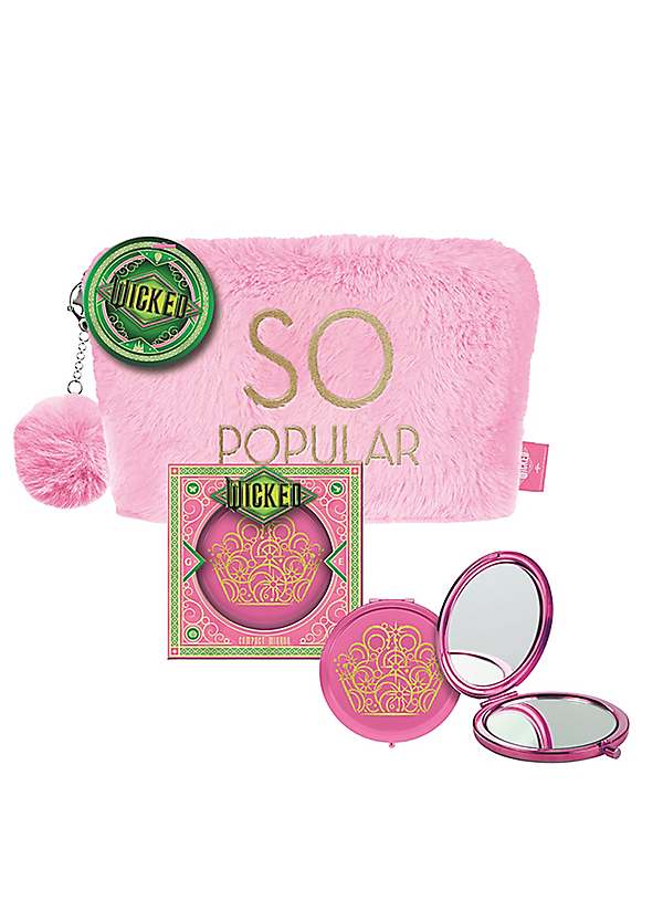Wicked Glinda Plush Toiletries Bag & Compact Mirror | Freemans