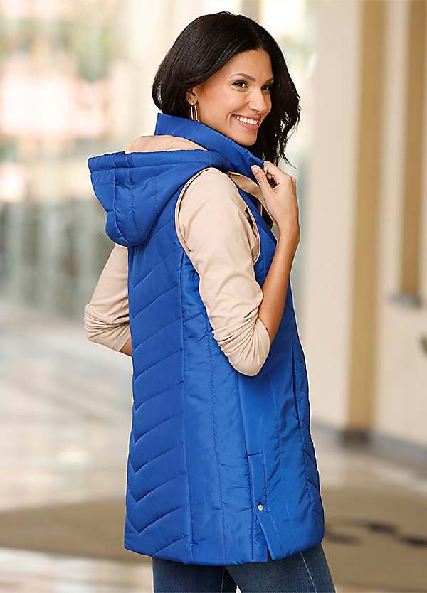 Witt Longline Hooded Gilet | Freemans