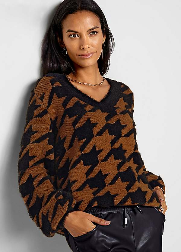 Jacquard jumper womens hotsell