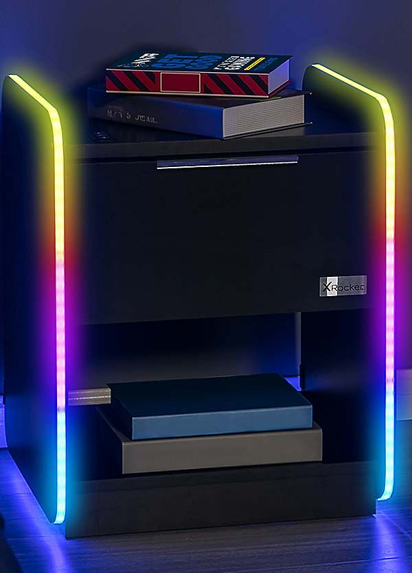 X Rocker Electra Bedside Table with Wireless Charging and APP