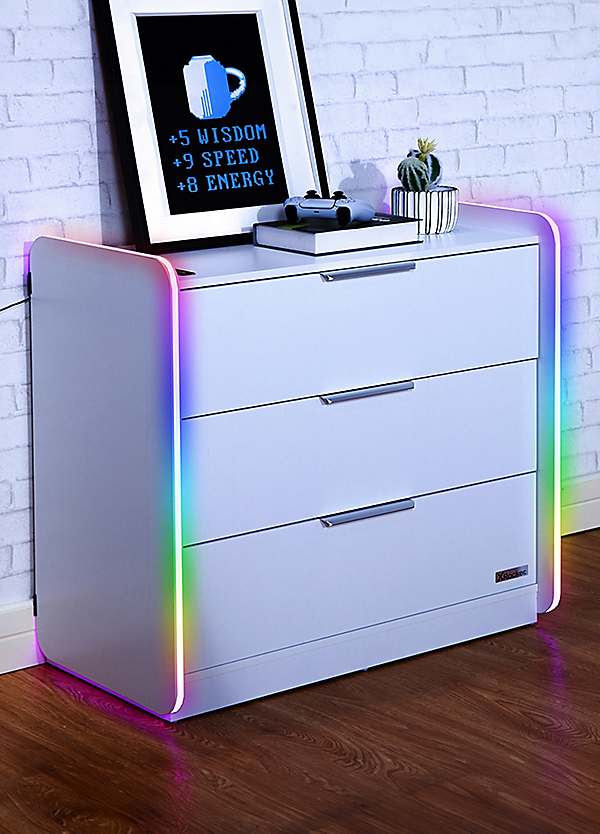 X Rocker Electra Chest of Drawers App Controlled LED Lights