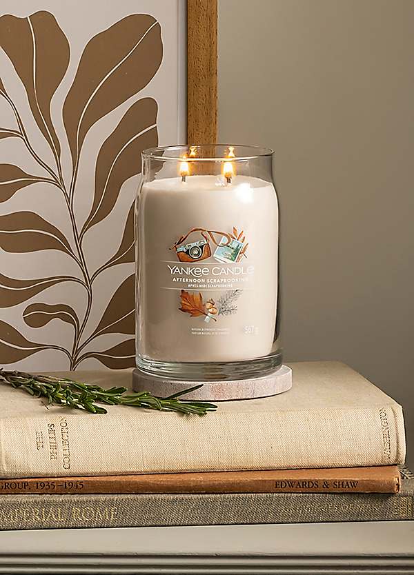 Yankee Candle Large Jar Candle Afternoon Scrapbooking Freemans