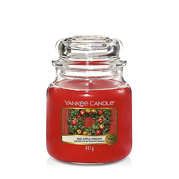 Yankee Candle Medium Jar Red Apple Wreath Candle