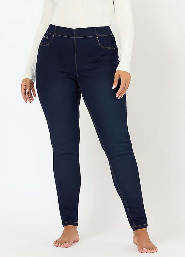 Yours For Good Curve Stretch Blue Pull On Jenny Jeggings Freemans