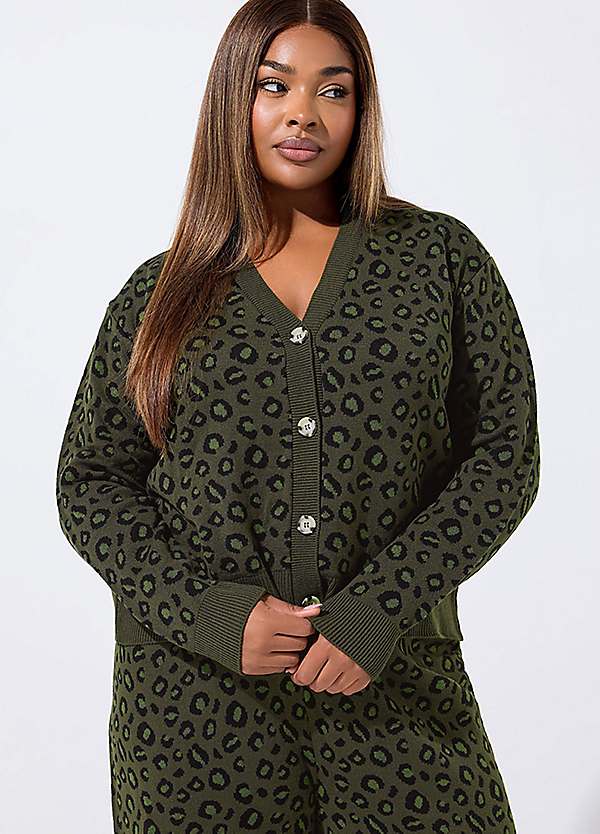 Yours Limited Collection Curve Leopard Print Cardigan Freemans