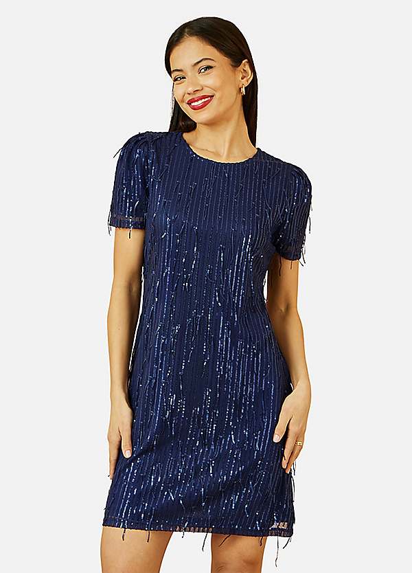 glitter tunic dress Chloe Sequin Tunic Black by Chan Luu