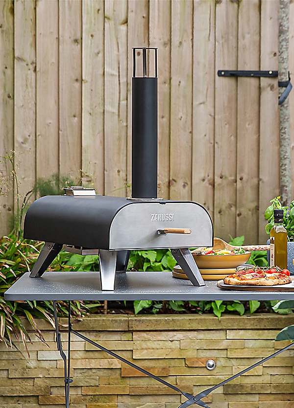 Zanussi Wood Pellet Pizza Oven with Paddle & Cover | Freemans