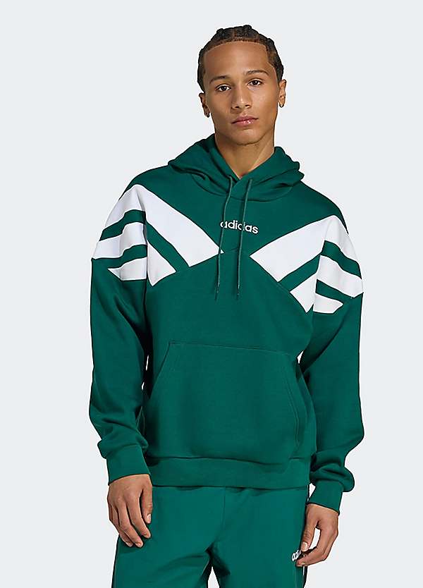 adidas Originals 3-Stripe Sporty Hoodie Freemans - Main Image