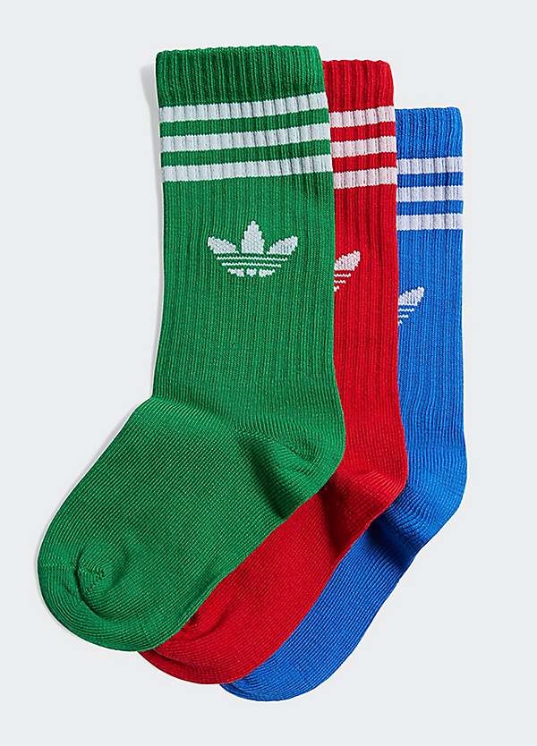 adidas Originals Kids Pack of Sports Socks Freemans