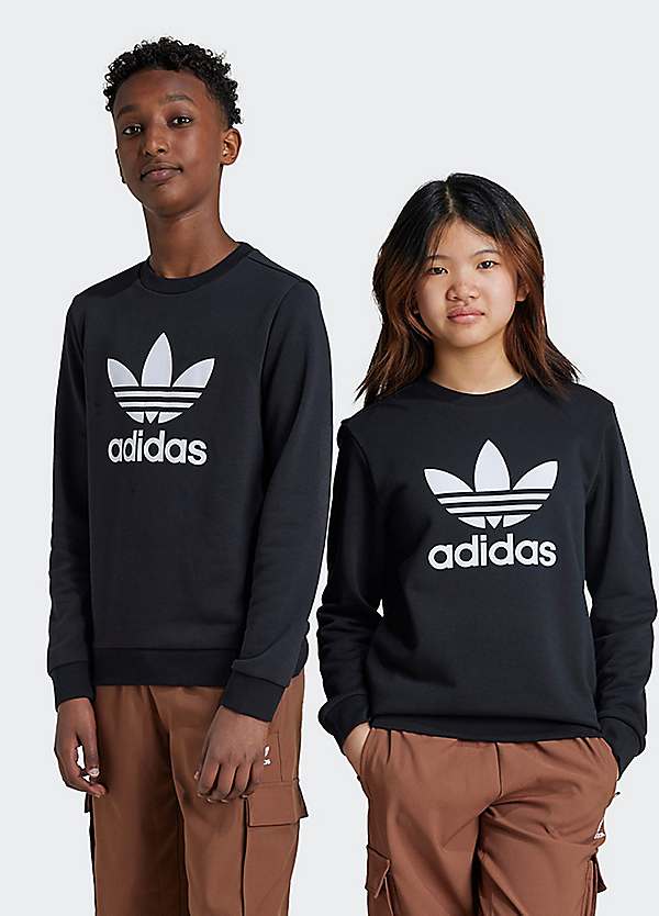 adidas Originals Kids Trefoil Logo Crew Neck Sweatshirt Freemans