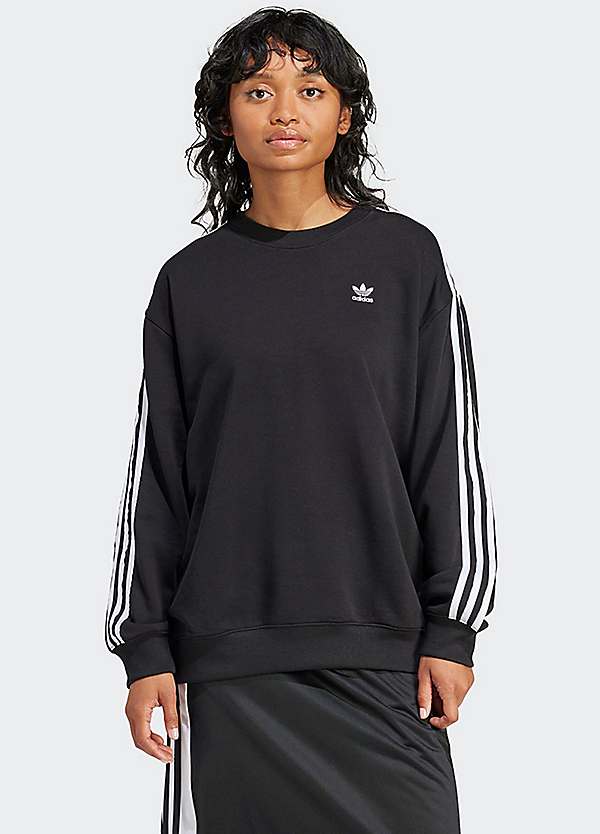 Adidas three stripe sweatshirt 2025 dress